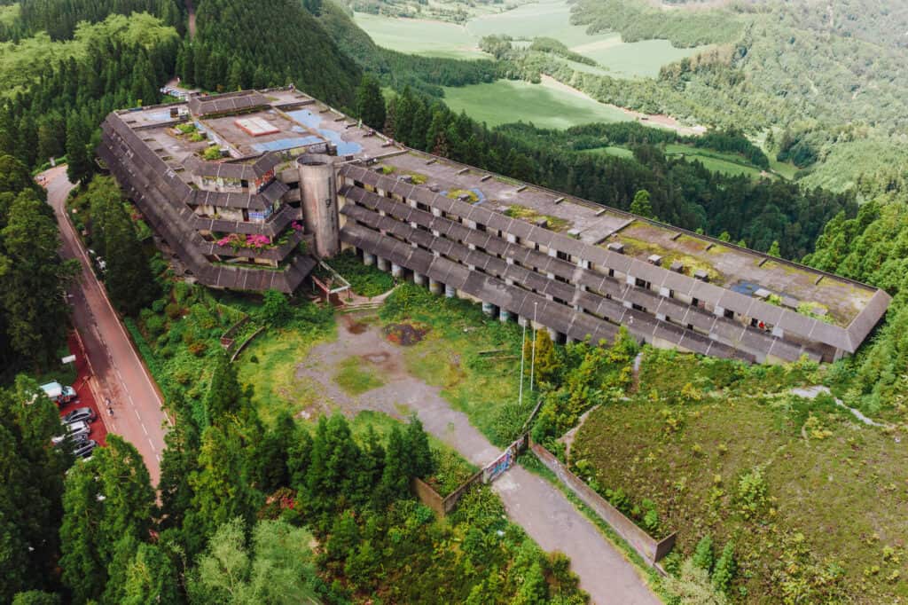 Abandoned hotel in the Azores