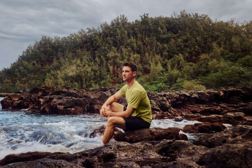 Jared Dillingham at Hana Bay Beach Park on Maui