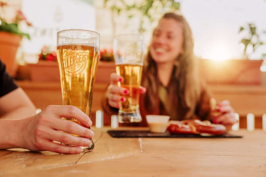 Beer on tap at Kellergeist in Great Falls