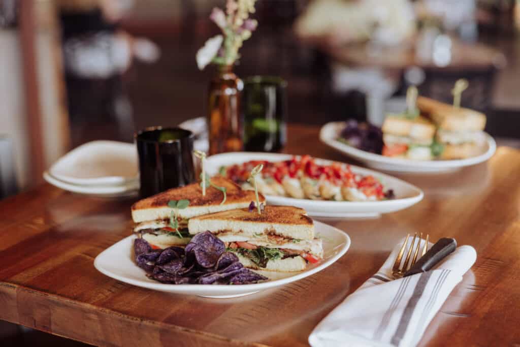 Lunch sandwiches at 5th and Wine in Great Falls Montana