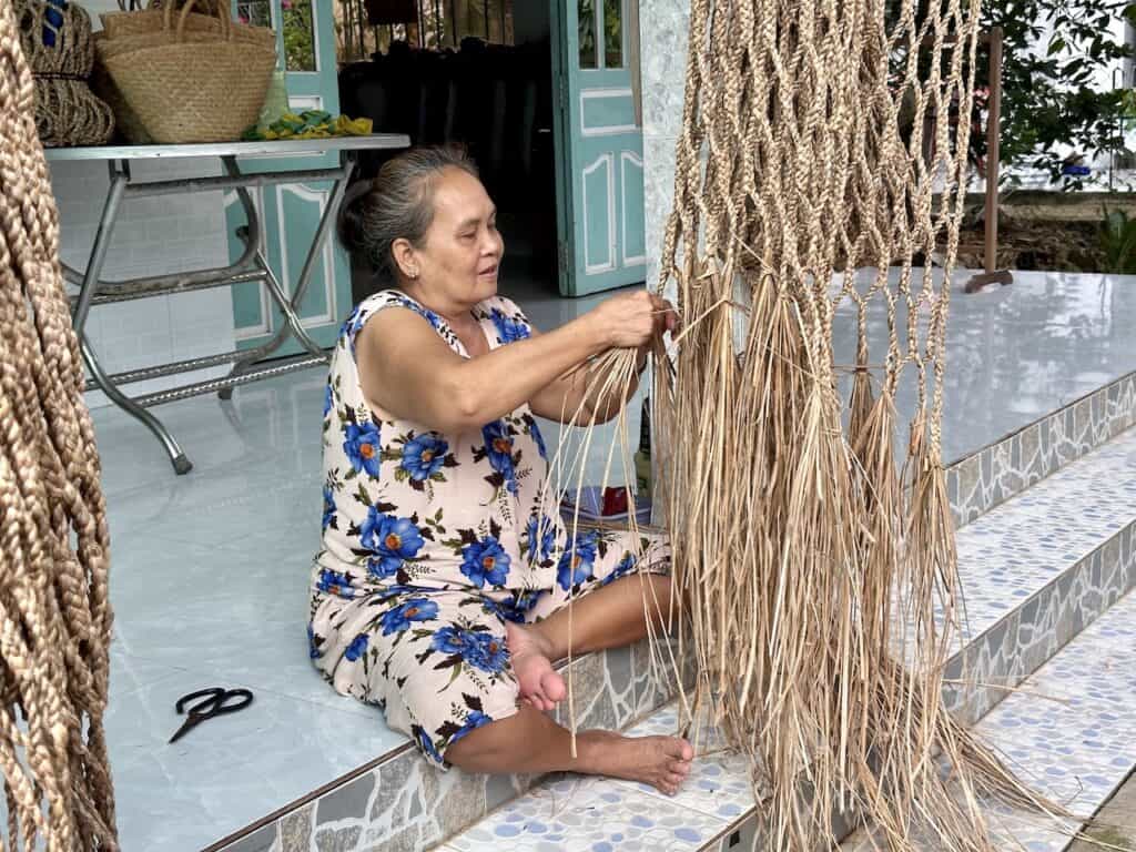 Vietnamese village weaving