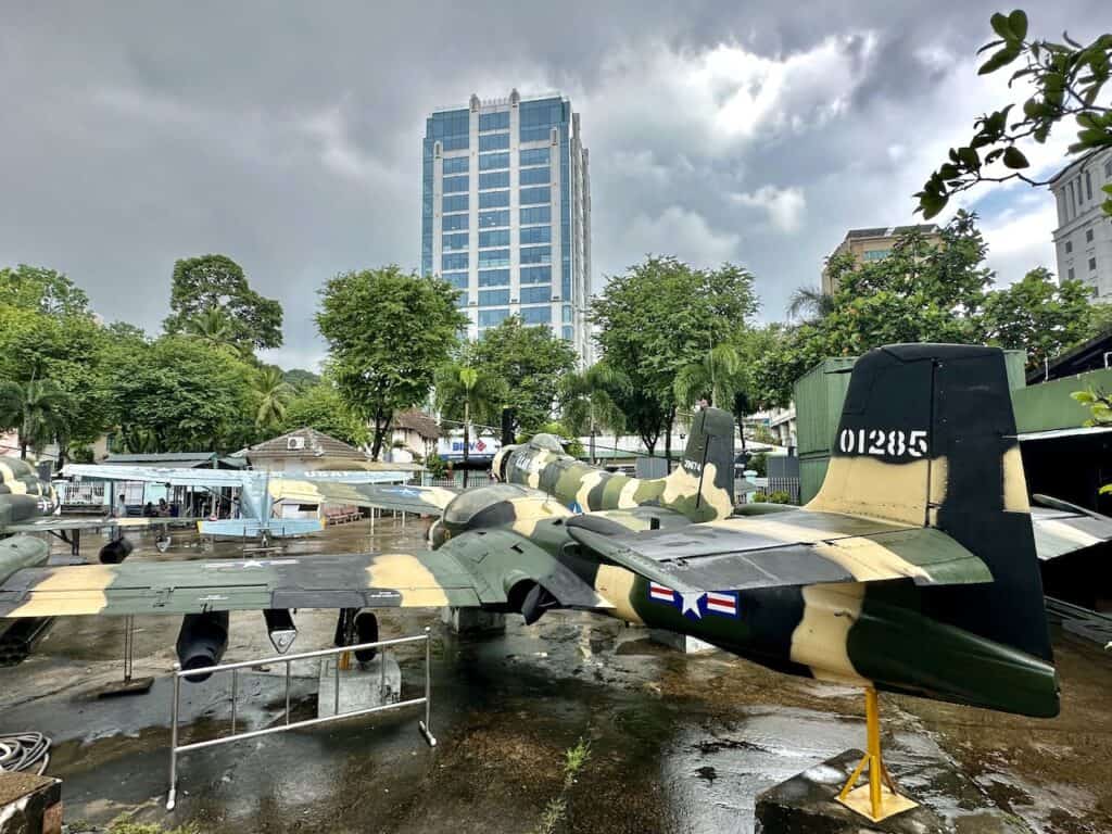 War Remnants Museum on a walking tour of Ho Chi Minh City