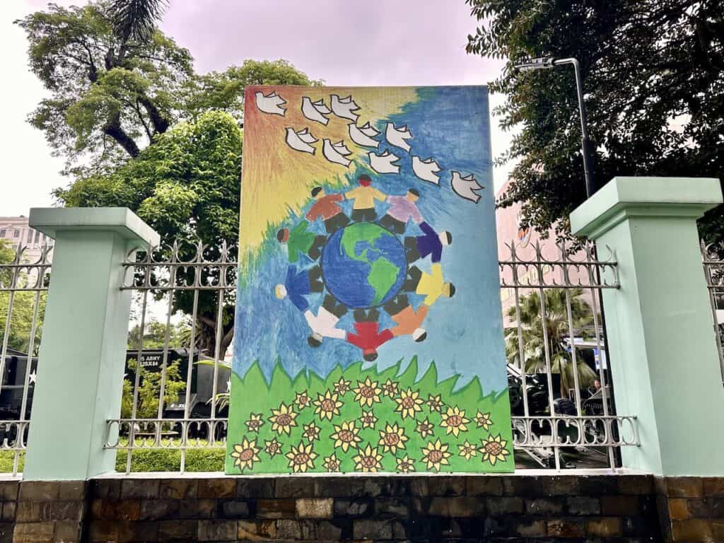 Peace exhibit at the War Remnants Museum in Saigon