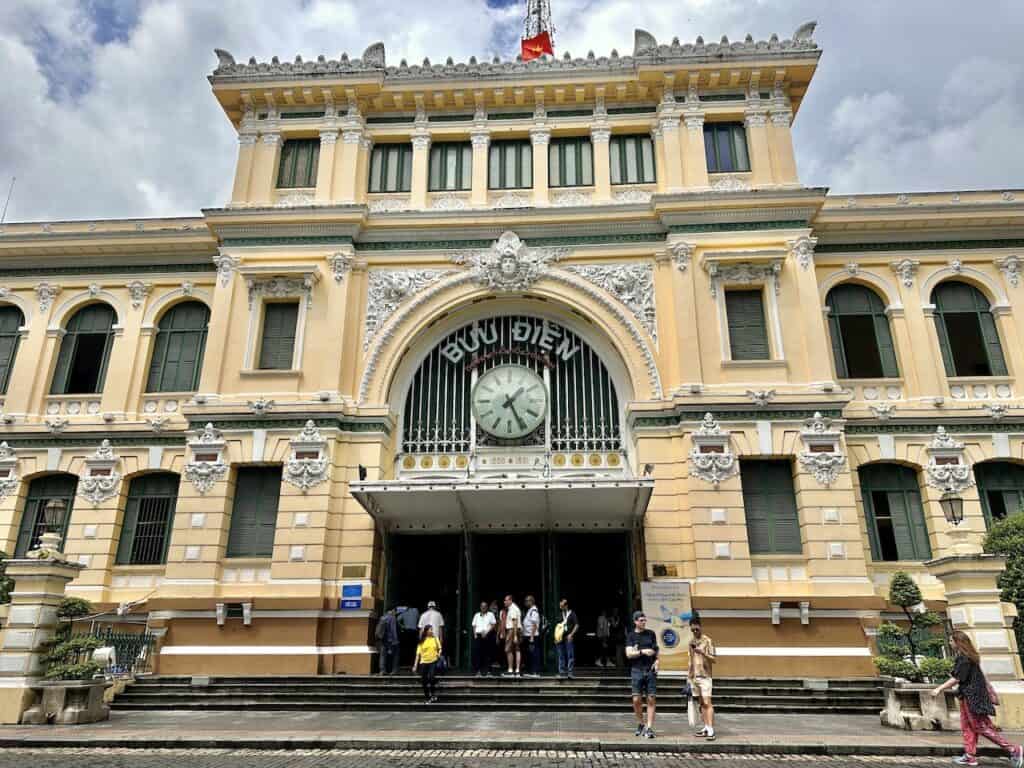 Saigon's Central Post Office on a walking tour