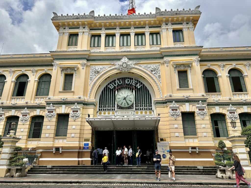 Saigon's Central Post Office on a walking tour