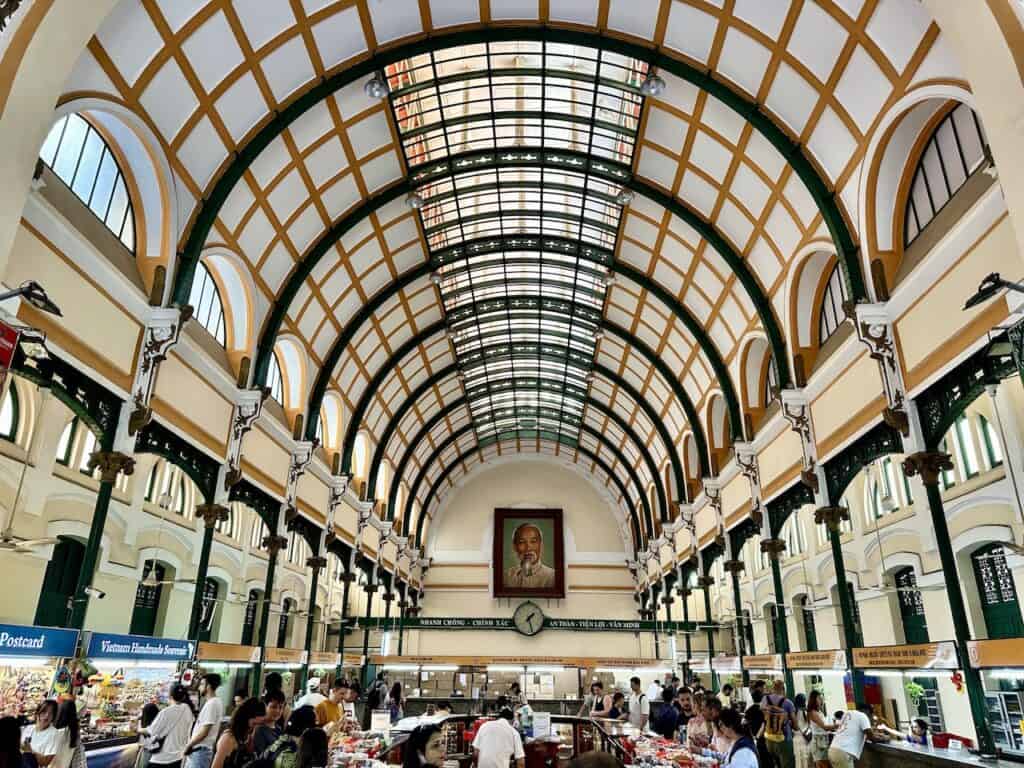 Inside Saigon's Central Post Office