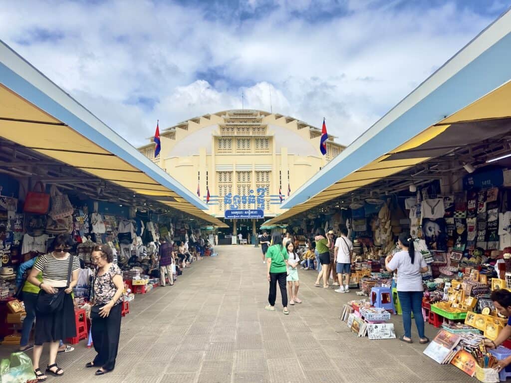 Cambodia market in Phnom Penh