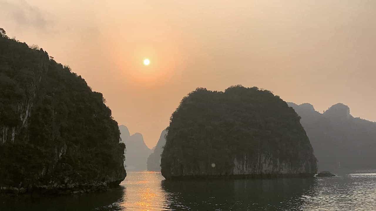 Halong Bay sunrise