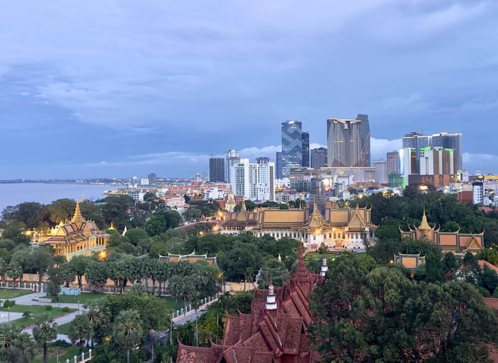 Five Five sky bar at the Hyatt Regency in Phnom Penh