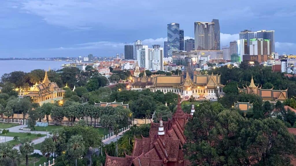 Five Five sky bar at the Hyatt Regency in Phnom Penh