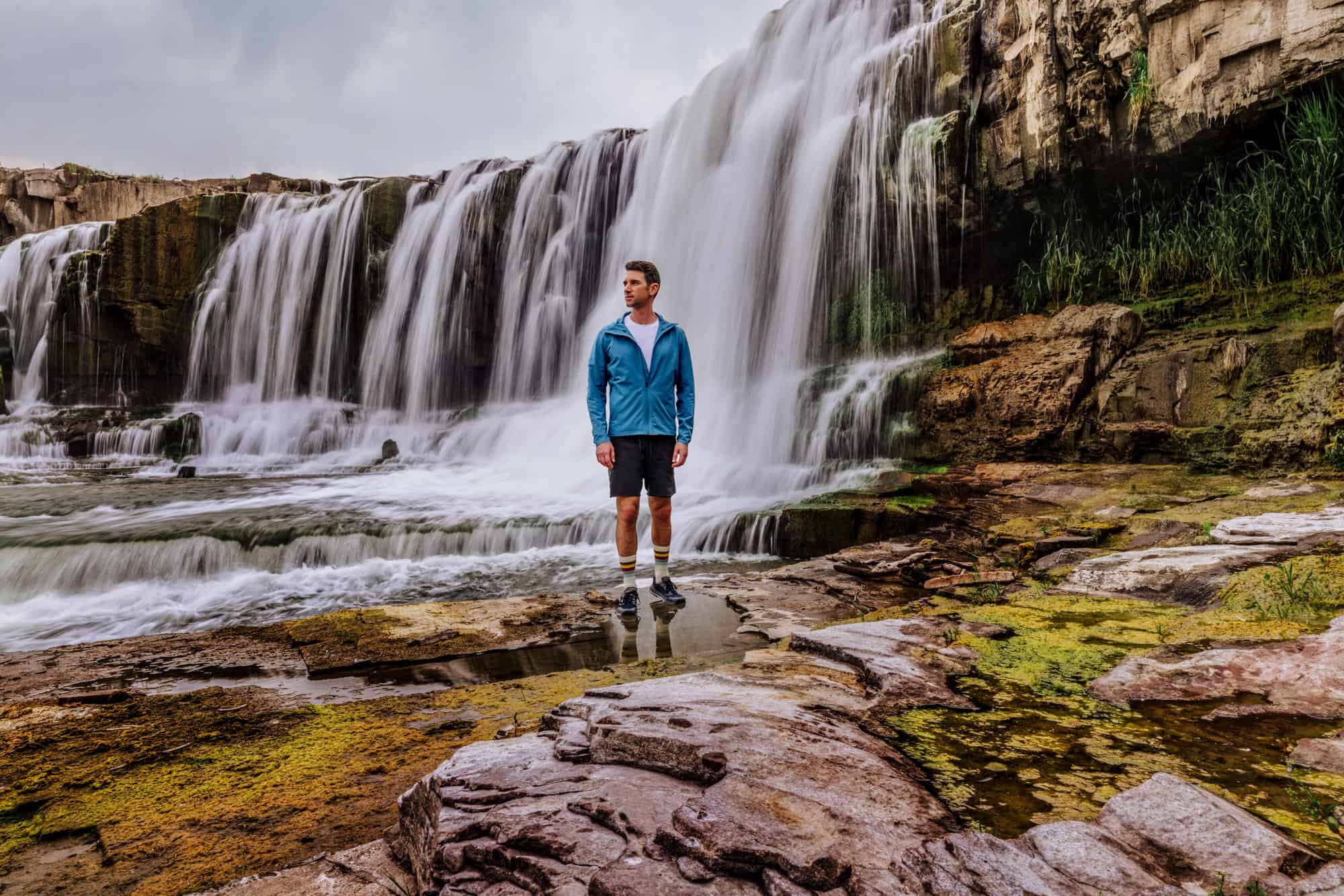Jared Dillingham at Black Eagle Falls in Great Falls, MT