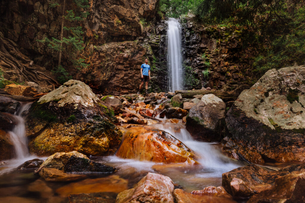 Jared Dillingham hiking near Great Falls, Montana