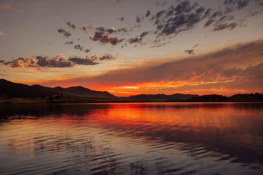 Sunset in Great Falls, Montana