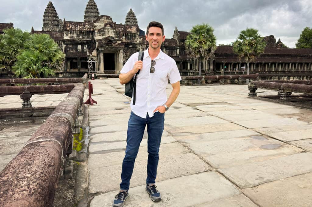 Jared Dillingham at Angkor Wat in Siem Reap, Cambodia