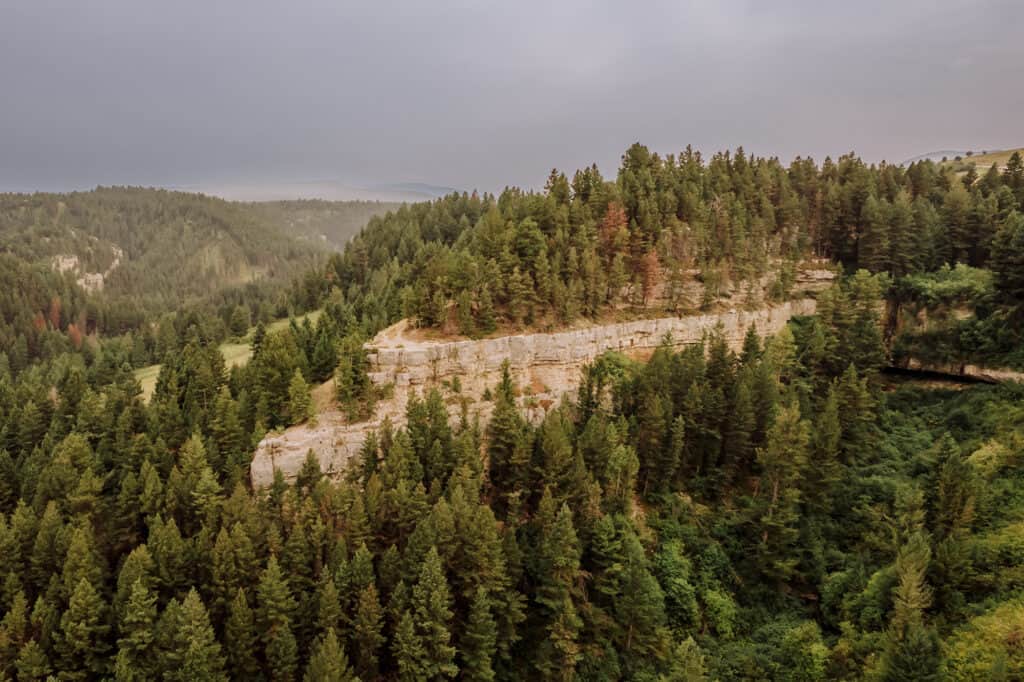 Hiking trail near Great Falls Montana