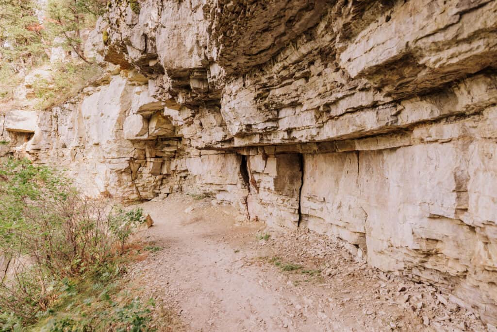 Hiking near Great Falls, Montana, at Sluice Boxes State Park