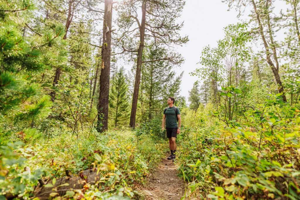 Jared Dillingham on a hike near Great Falls, MT