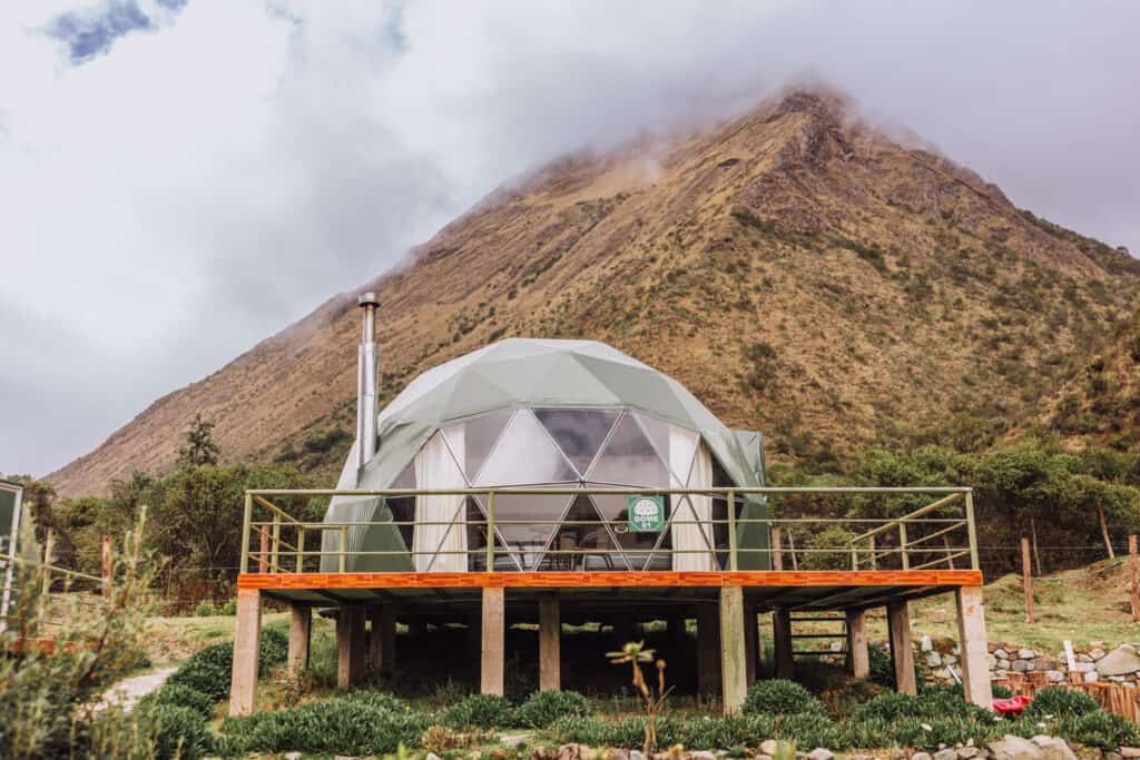 Dome glamping near Humantay Lake Peru