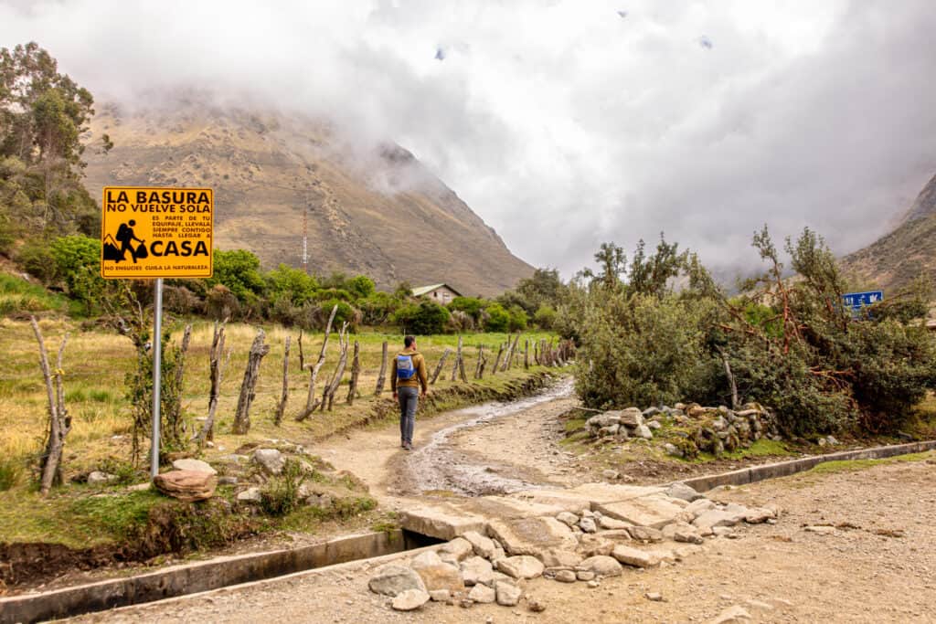 Trail to Laguna Humantay in Peru