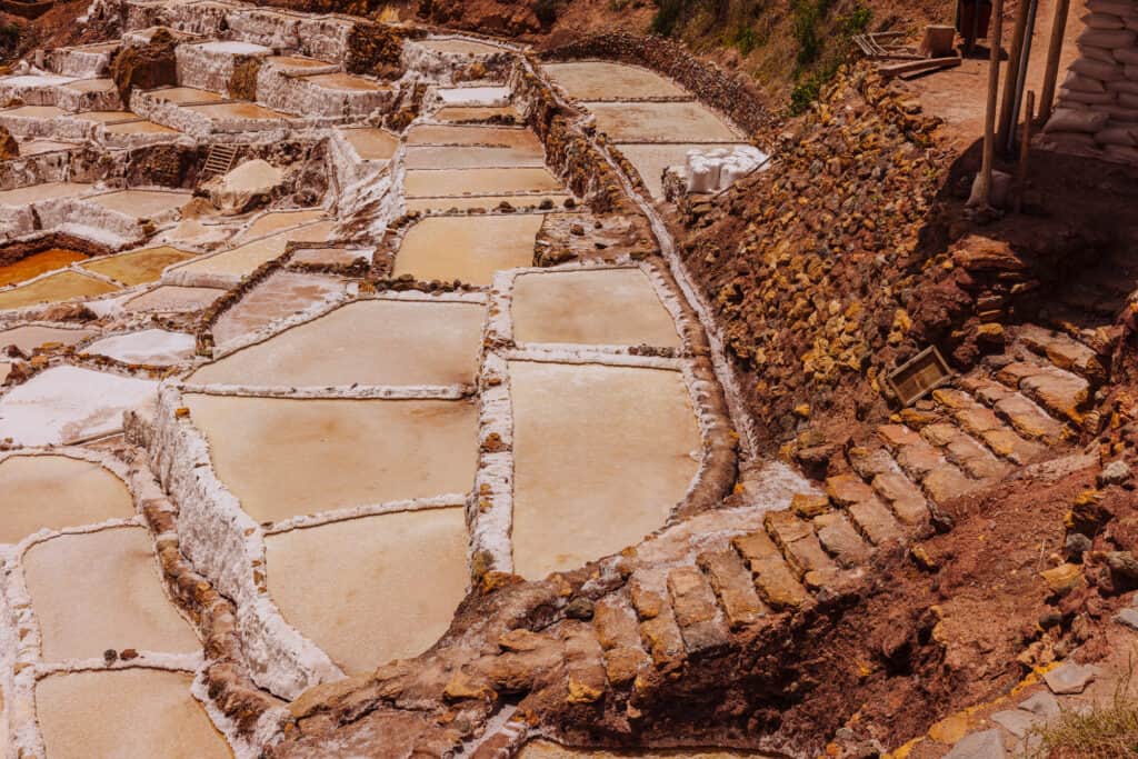 The salt mines of Maras, Peru