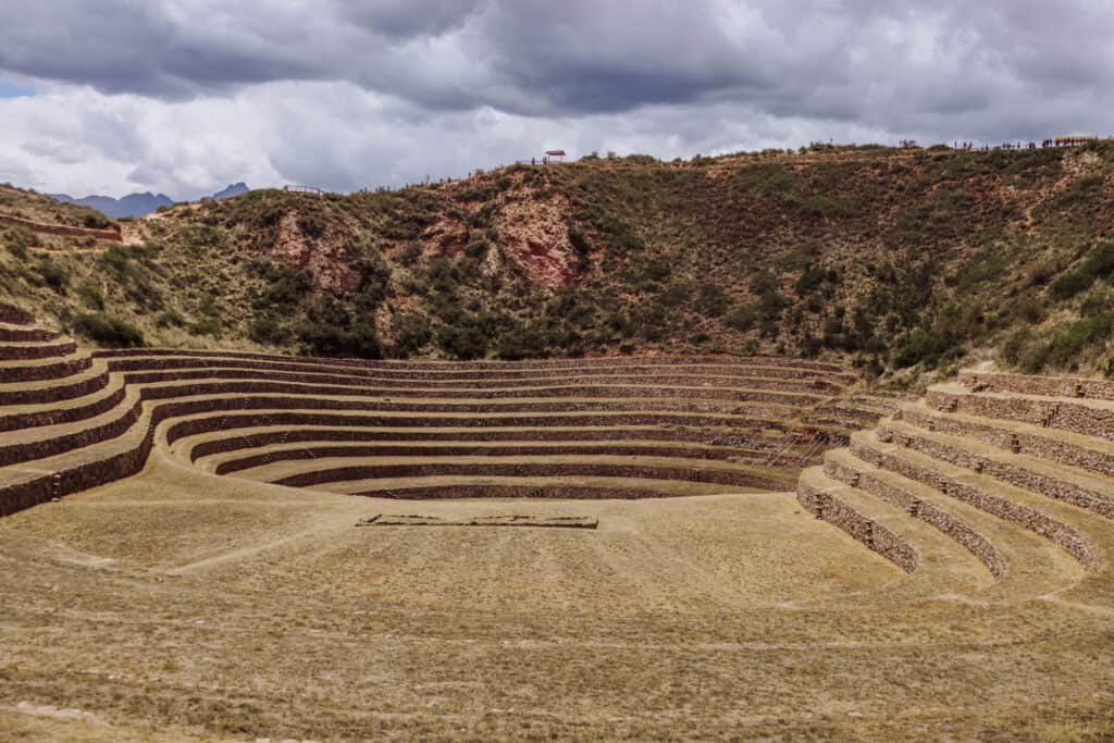 The Inca ruins at Moray Peru