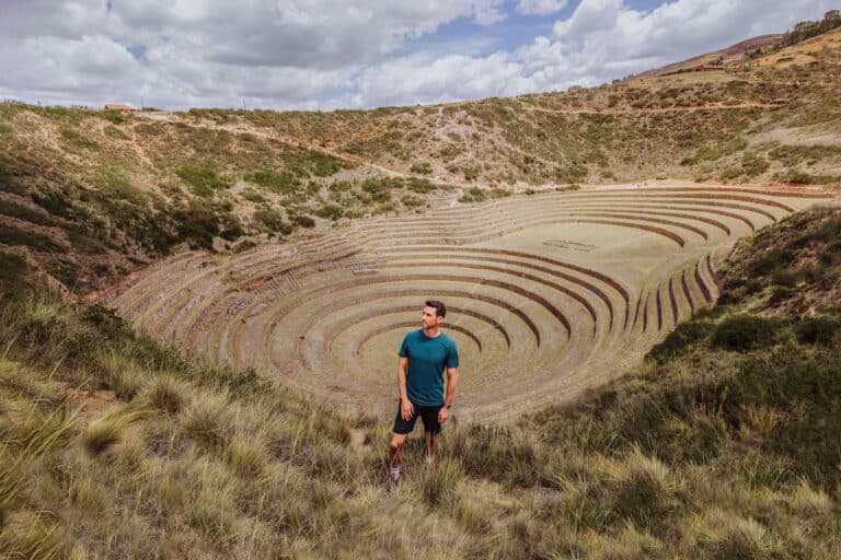 Jared Dillingham at the Inca ruins in Moray Peru