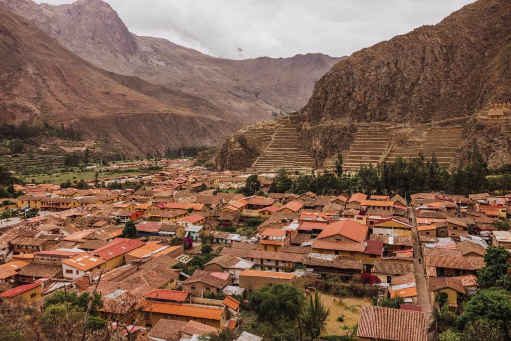 Ollantaytambo from Cusco Peru