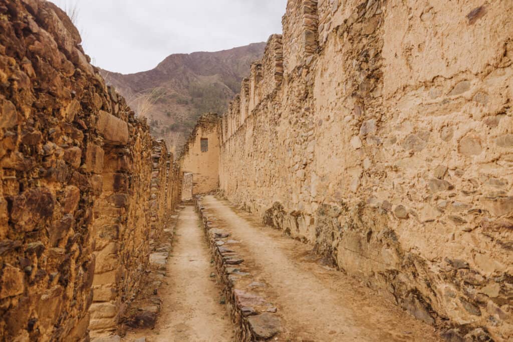Ollantaytambo from Cusco ruins