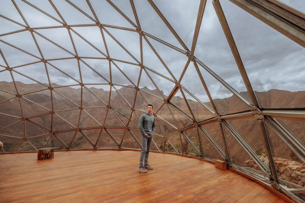 Jared Dillingham at the StarDome Lodge in Peru