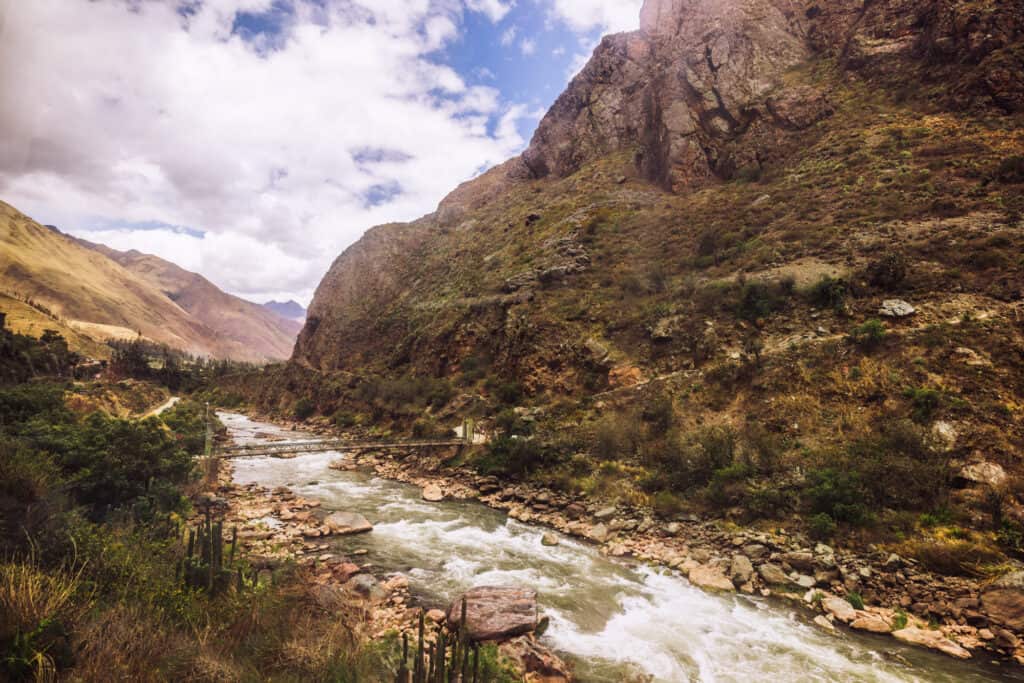The start of the Inca Trail to Machu Picchu