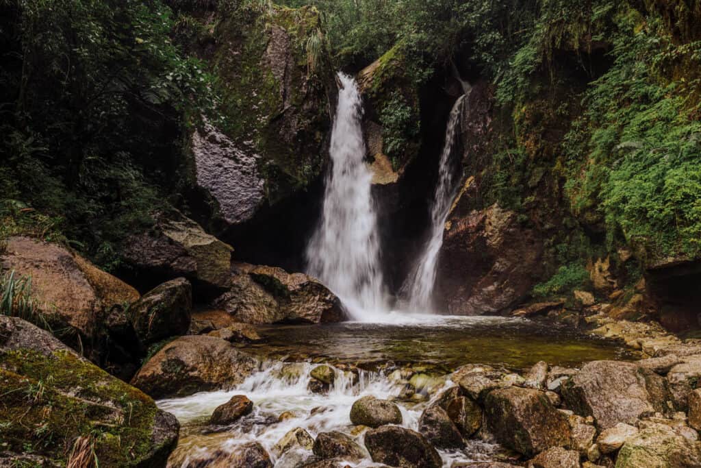 Waterfalls in Aguas Calientes
