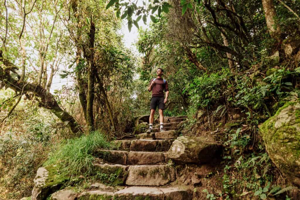 Jared Dillingham hiking at Machu Picchu