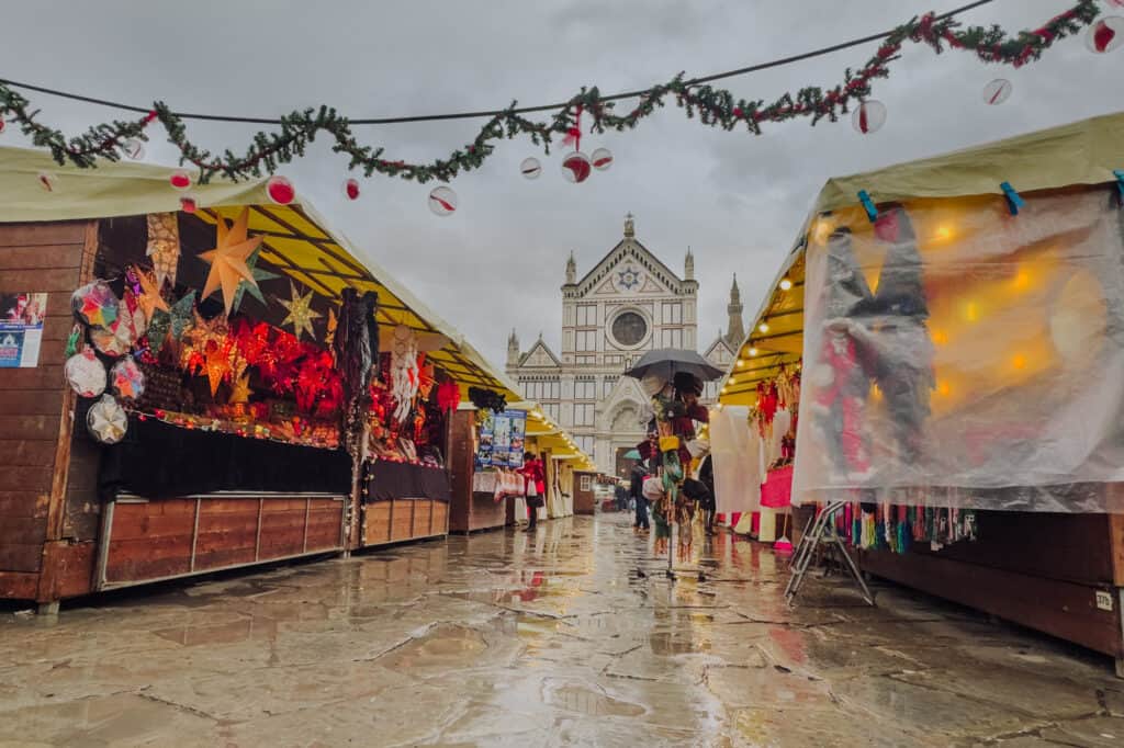 Florence Christmas market at Santa Croce