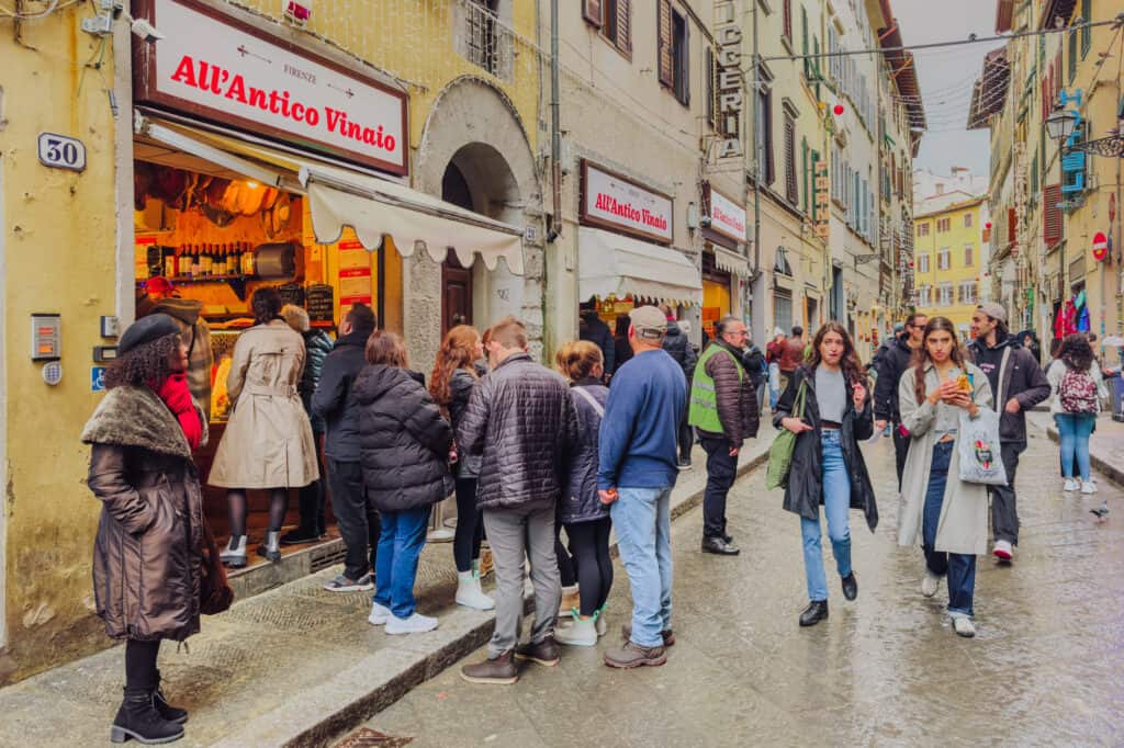 3 days in Florence: All'Antico Vinaio line