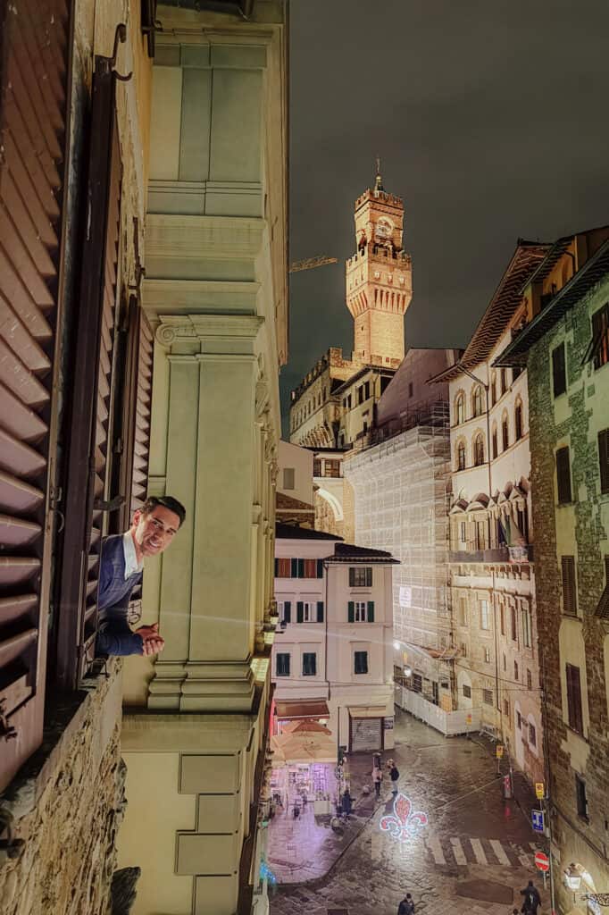 Jared Dillingham in Florence in December