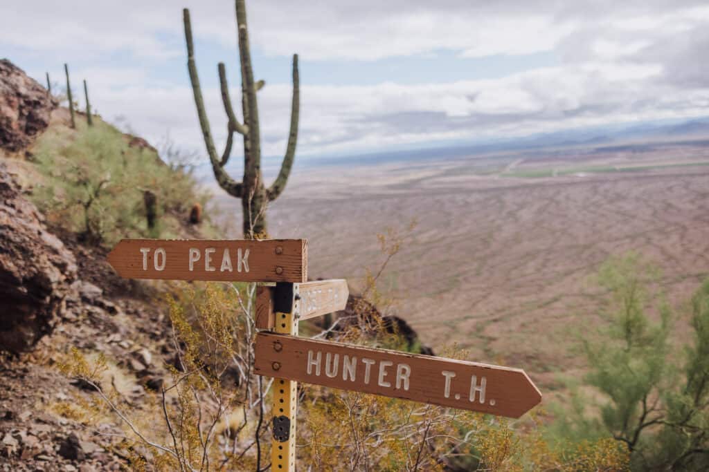 Hunter Trail hike at Picacho Peak