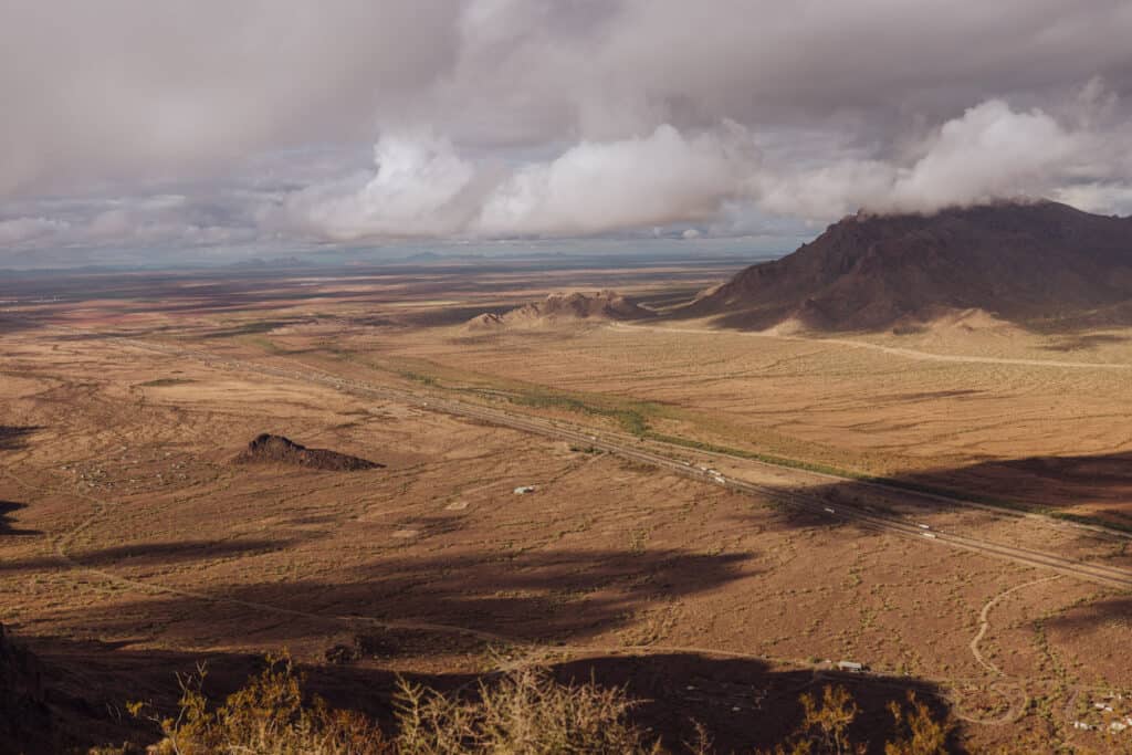 The view from the summit of Picacho Peak