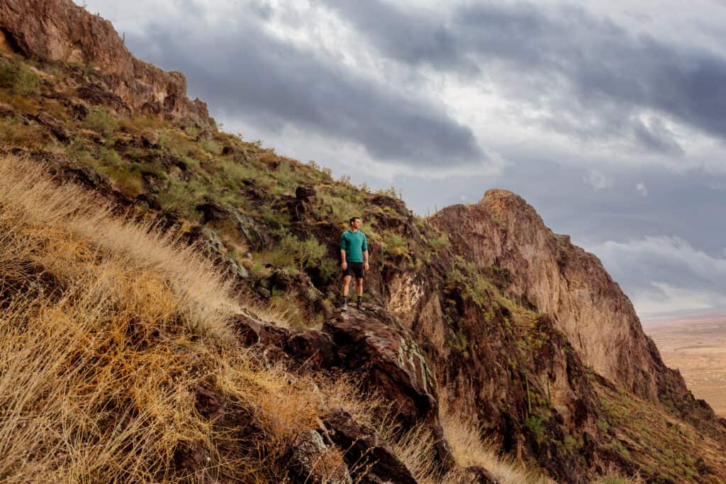 Jared Dillingham hiking Picacho Peak