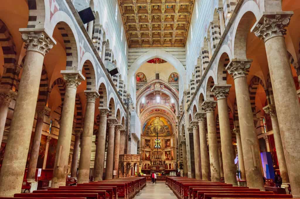 Inside the Pisa Cathedral