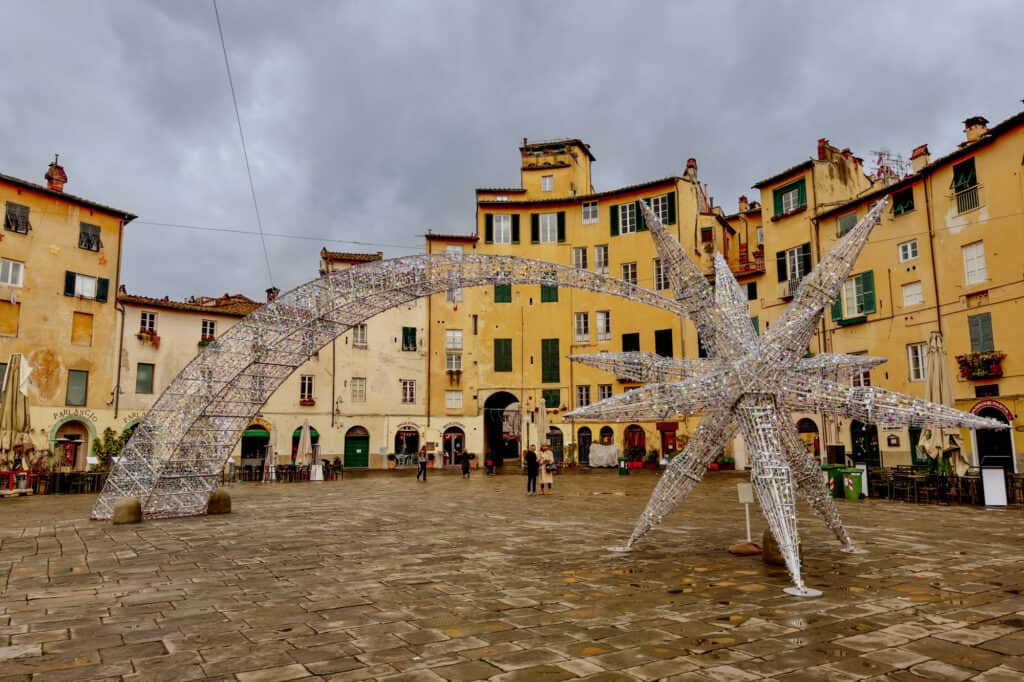 Lucca at Christmas in Italy