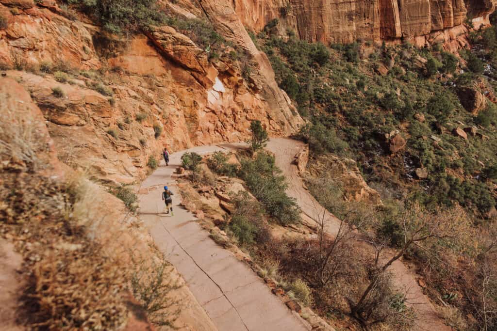 The Angel's Landing hiking path