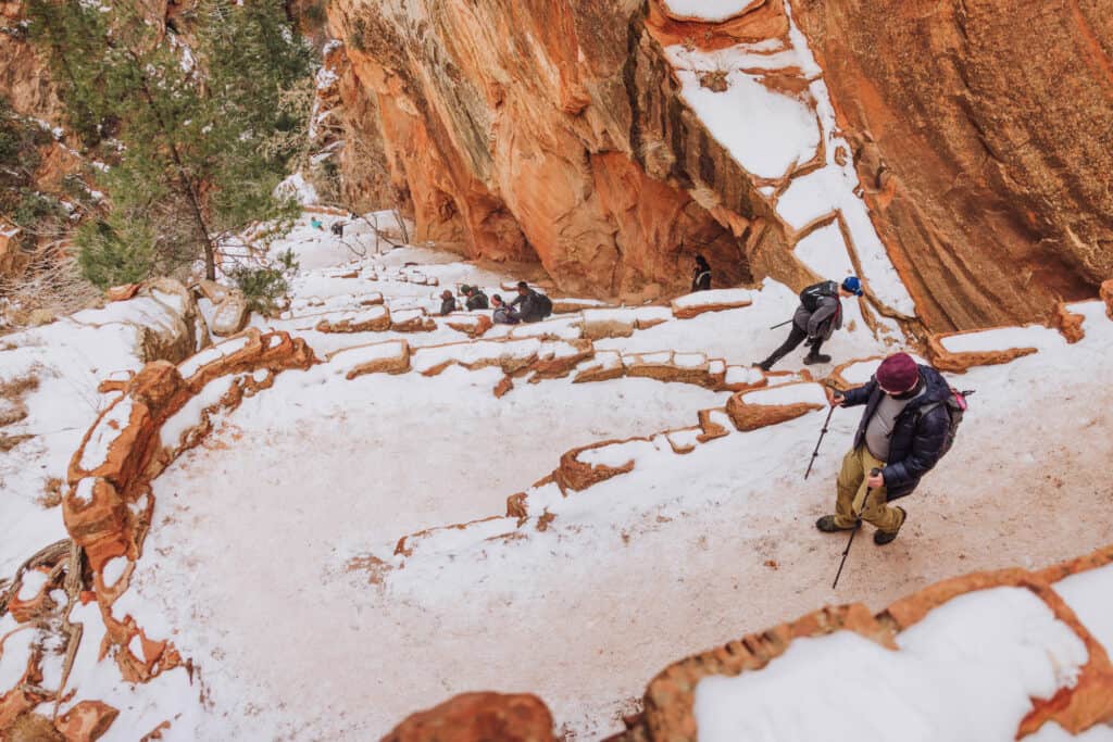 Walter's Wiggles at Zion in winter