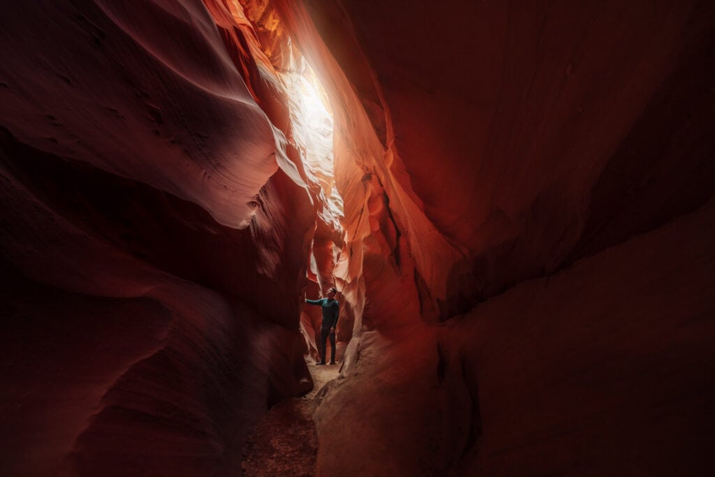 Jared Dillingham in Antelope Canyon X in Page, AZ
