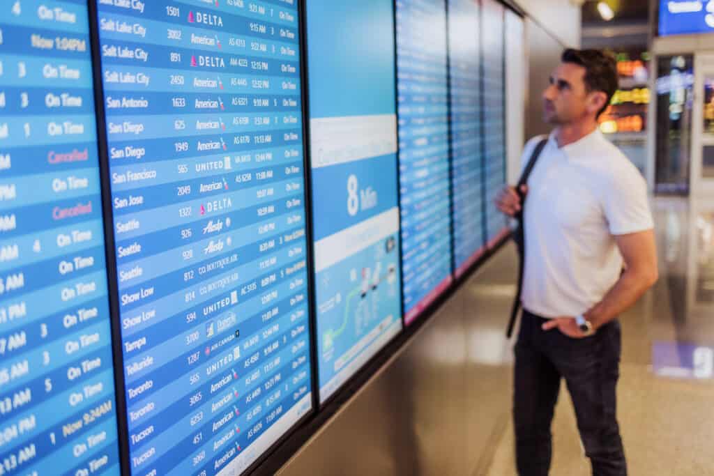 Jared Dillingham at the airport