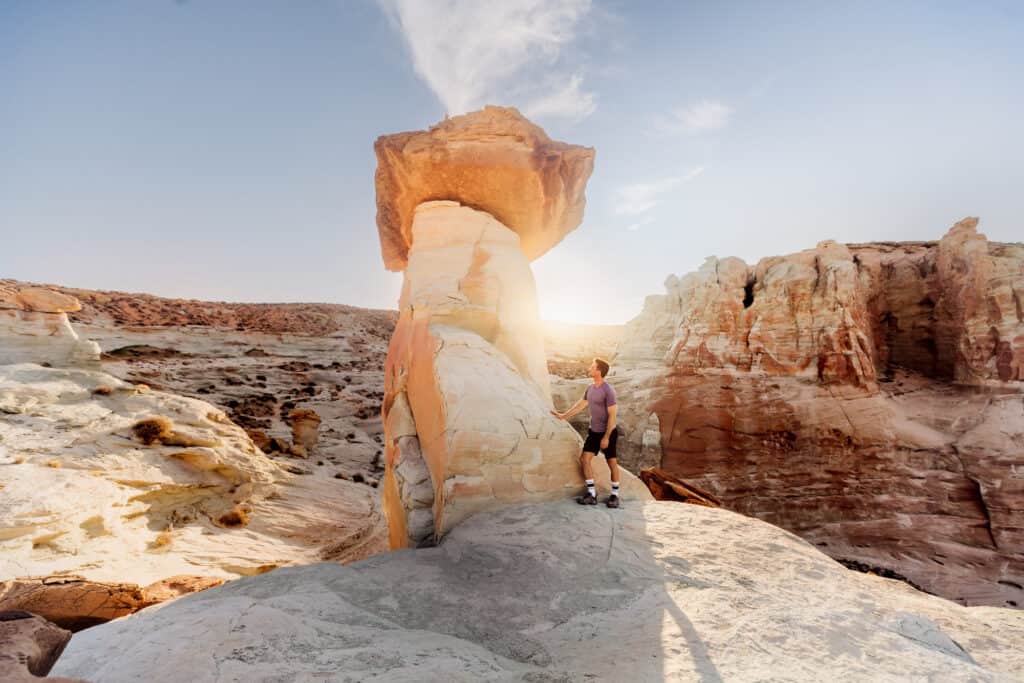 Jared Dillingham at Stud Horse Point, on a day trip from Page, AZ.