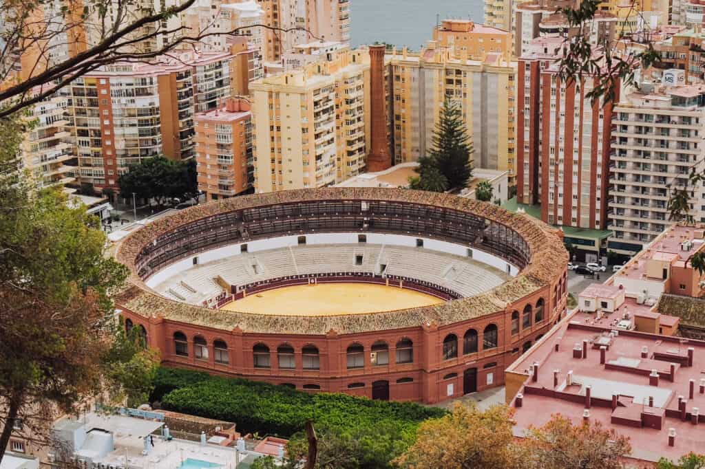 Bullfighting ring in Malaga