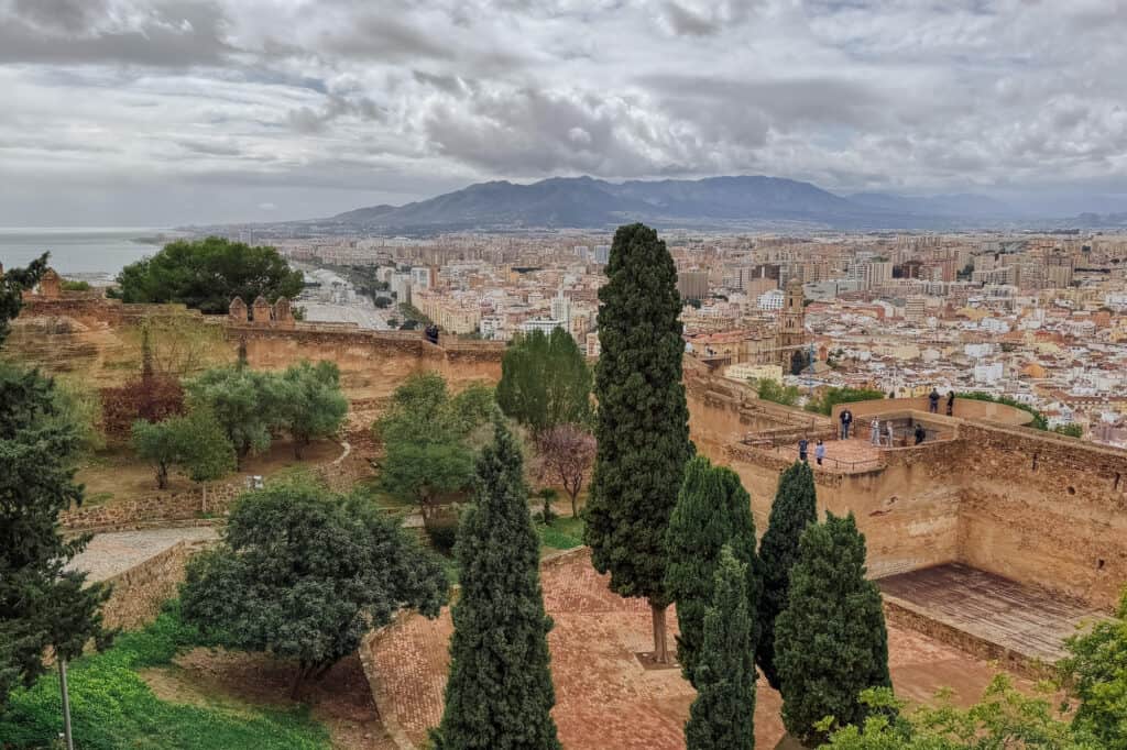 Alcazaba in Malaga Spain