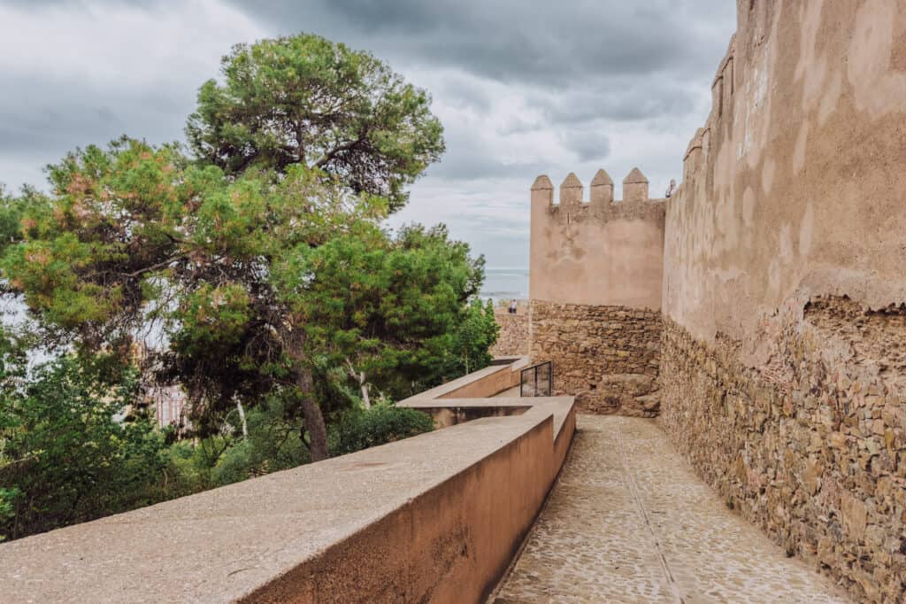 Castillo de Gibralfaro in Malaga Spain