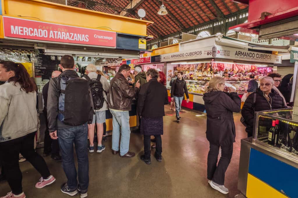Inside the market in Malaga Spain