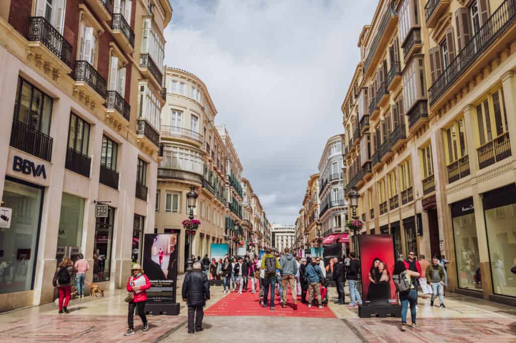 Malaga Spain shopping